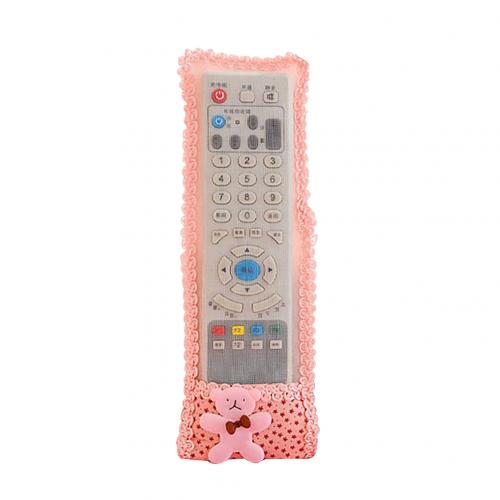 Silicone TV Remote Control Case Cover Video TV Set-top Box Air Condition Dust Protect Storage Bag Anti-dust Waterproof: Pink L