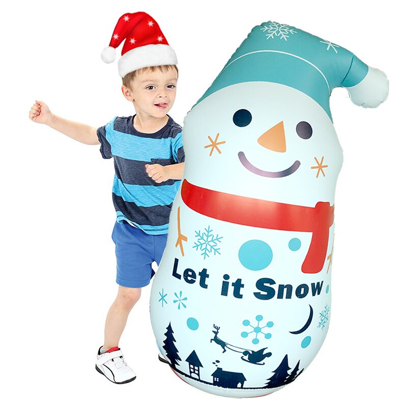 Kerst Opblaasbare Sneeuwpop Tumbler 3.8 FT Opblaasbare Sneeuwpop voor Kerstmis en Nieuwjaar Thuis Indoor Outdoor Yard Decor