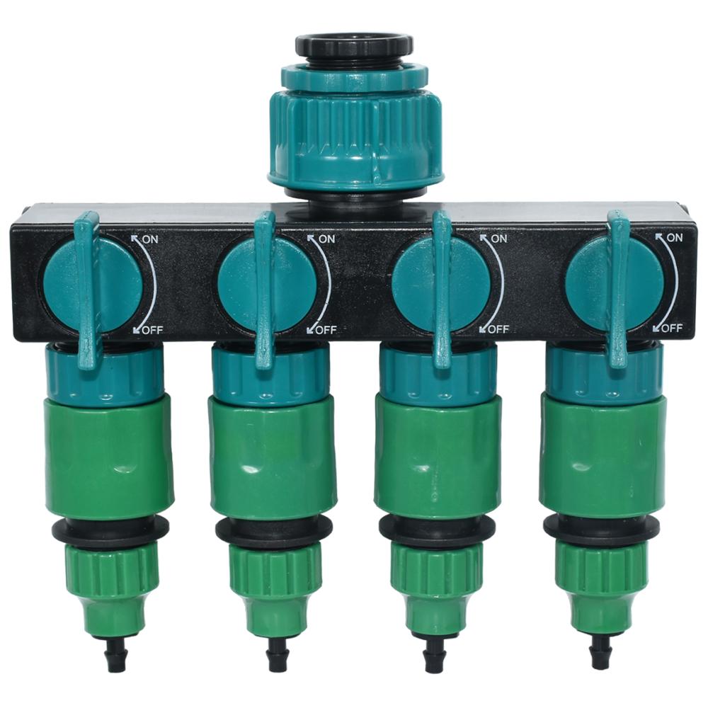 Separador de agua de jardín para invernadero KESLA de 1/2 ''a 3/4'' a 1 ''conector con válvula a 8/11 4/7mm sistema de riego de manguera de PVC: KSL01-025-A