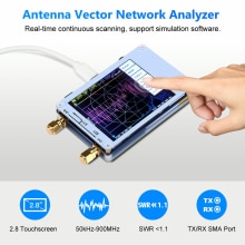 Nano VNA Vector Network Analyzer 50KHz-900MHz Digital Touching Screen Shortwave MF HF VHF UHF Antenna Analyzer Standing Wave