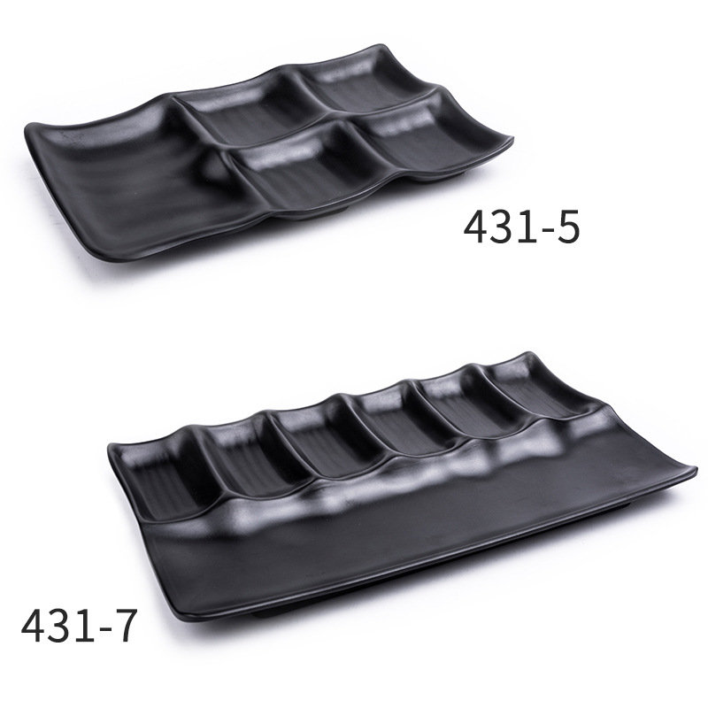 Vacclo 1 pc melamin sortere frost tallerken tallerken servise matbit sushi retter fast tallerken buffet restaurant hotell servise
