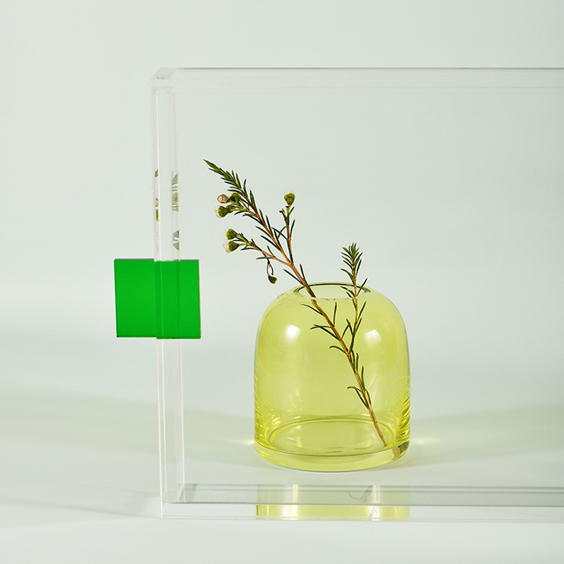 Transparant Acryl Dienblad Snack Cake Water Cup Opslag Bakjes Woonkamer Theapoy Organisatie