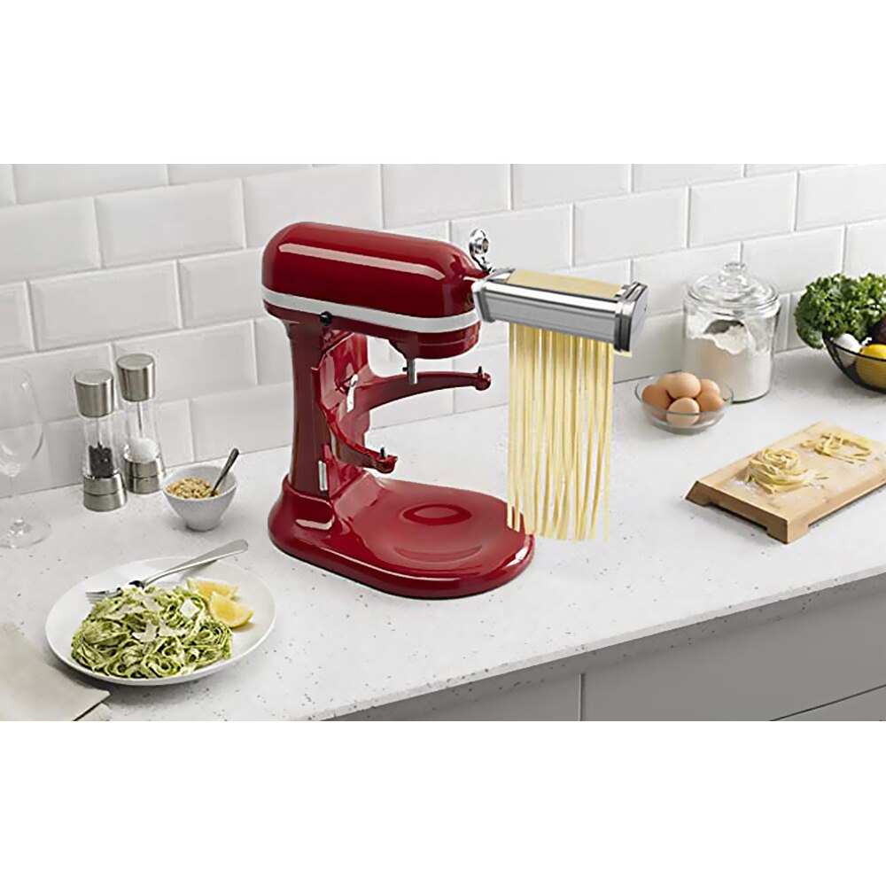 Fettuccine Roller & Cutter Attachment for KitchenAid Stand Mixers Included Pasta Sheet Roller Spaghetti Cutter