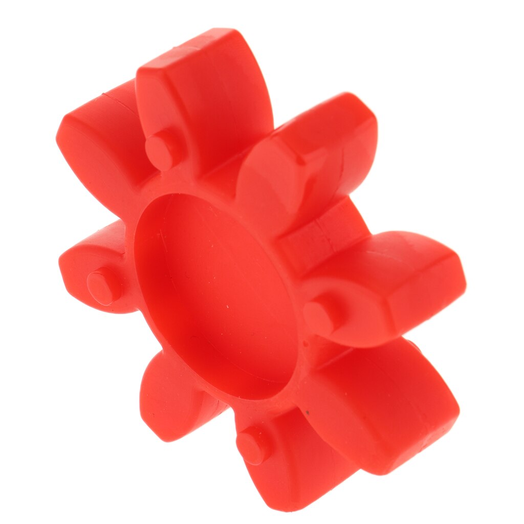 Flexibele koppeling zeskantmat, koppeling rubberen beschermhoes, rood