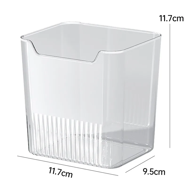 Cajas de almacenamiento de puerta lateral para nevera, caja de conservación de alimentos para frutas y verduras, organizadores de refrigerador que ahorran espacio, contenedores de cocina: XL / Verde claro