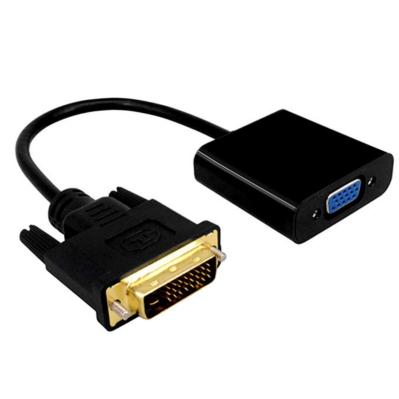 24+1 To VGA Adapter Cable DVI To VGA Converter Cables 24K Gold Plated Support HD 1080P For Monitor HDTV Projector PC: Default Title