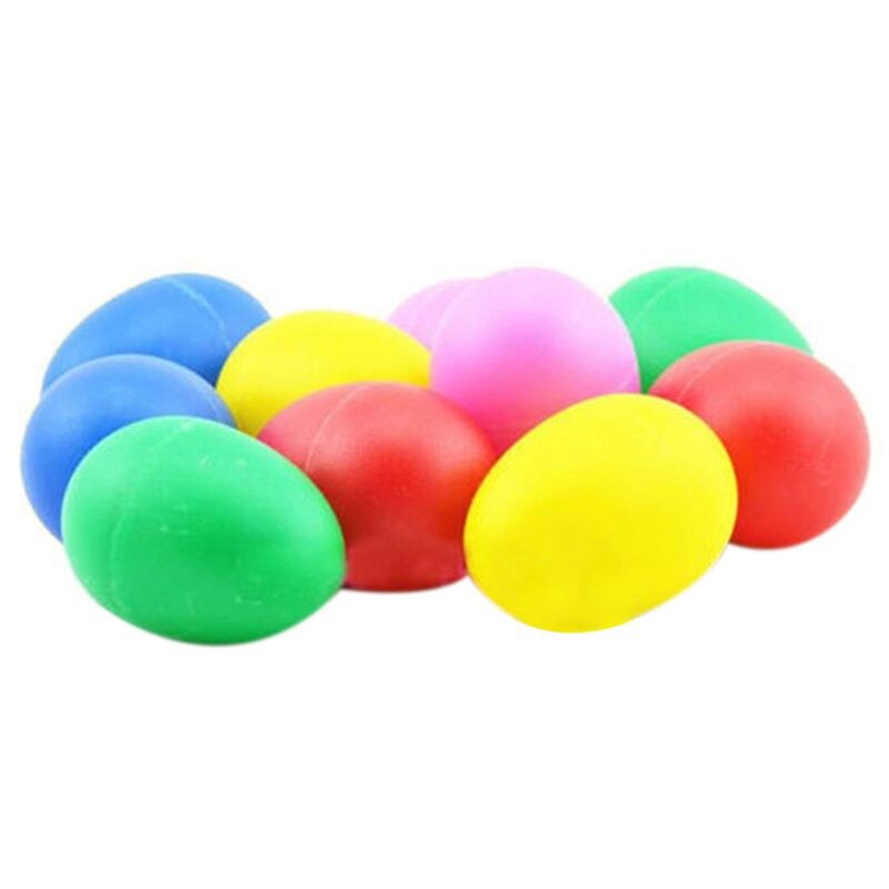 10 Pack Plastic Percussie Muziekinstrument Speelgoed Ei Maracas Shakers