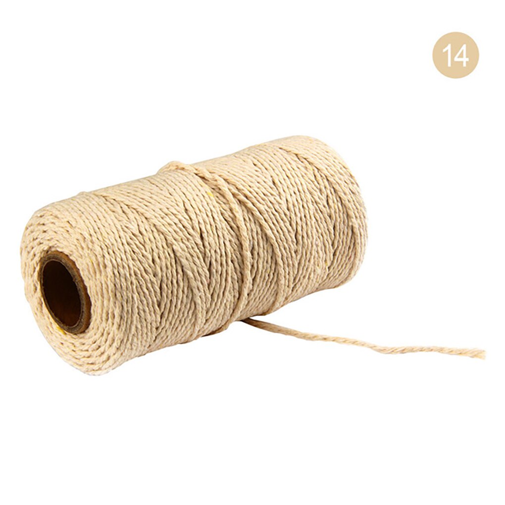 Baumwolle Schnur Seil Baumwolle Garn Seil Handwerk Seil Macrame Artisan String Einfarbig Hause Textilien 91,5 m: 14