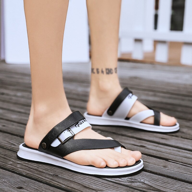 Herresko herre sandaler sommer læder fritidssko herre strandsandaler sandalier hombre