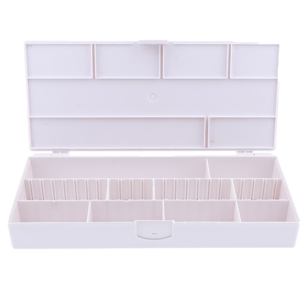 Schmuck Teiler Kasten Haarnadeln Haar Gummi Band Organizer Einstellbare Klar Kunststoff Perle fallen Lagerung Container