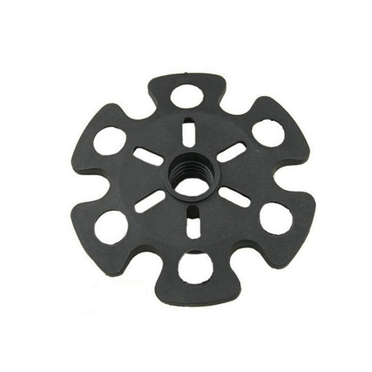 5pcs Black Mud Ski Baskets Snow Flake Baskets Walking Stick Baskets Hiking Climbing