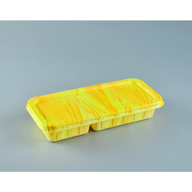 Wegwerp Lunchbox 600Ml Magnetron Verwarming Snack Dessert Cookies Sushi Gebakken Rijst Takeaway Container.: B2