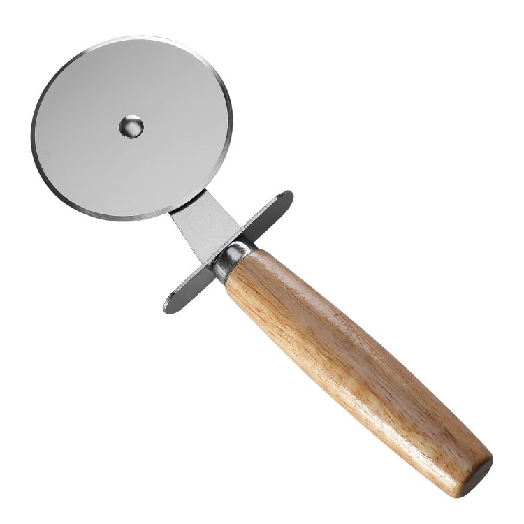 Herramientas de corte de una sola rueda para Pizza de acero inoxidable, diámetro de 6,5 CM, cuchillo para Pizza doméstico, herramientas para pasteles, uso de rueda para galletas tipo gofre: Verde claro