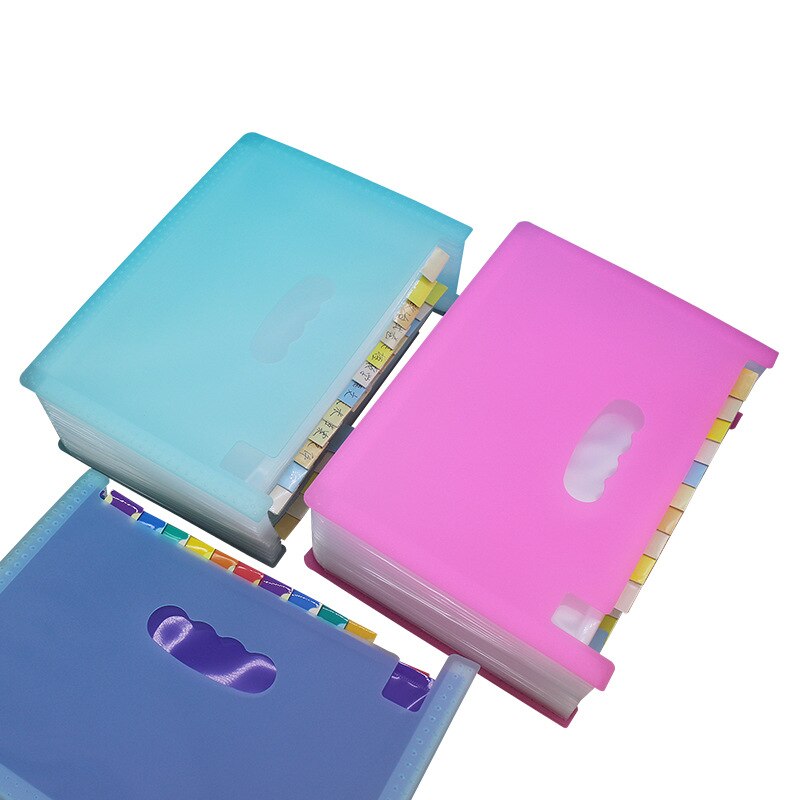 Grote studenten dossierhouder kantoormap meerlaags verticaal type verticaal  a4 testpapier infoboekje opbergzak inzetstuk