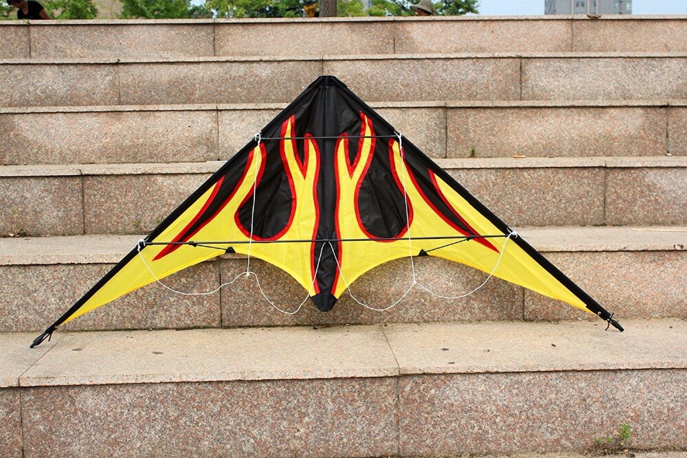 Outdoor Fun Sports 48 Inch Dual Line Stunt Kites / Flame Kite With Handle And Line Good Flying