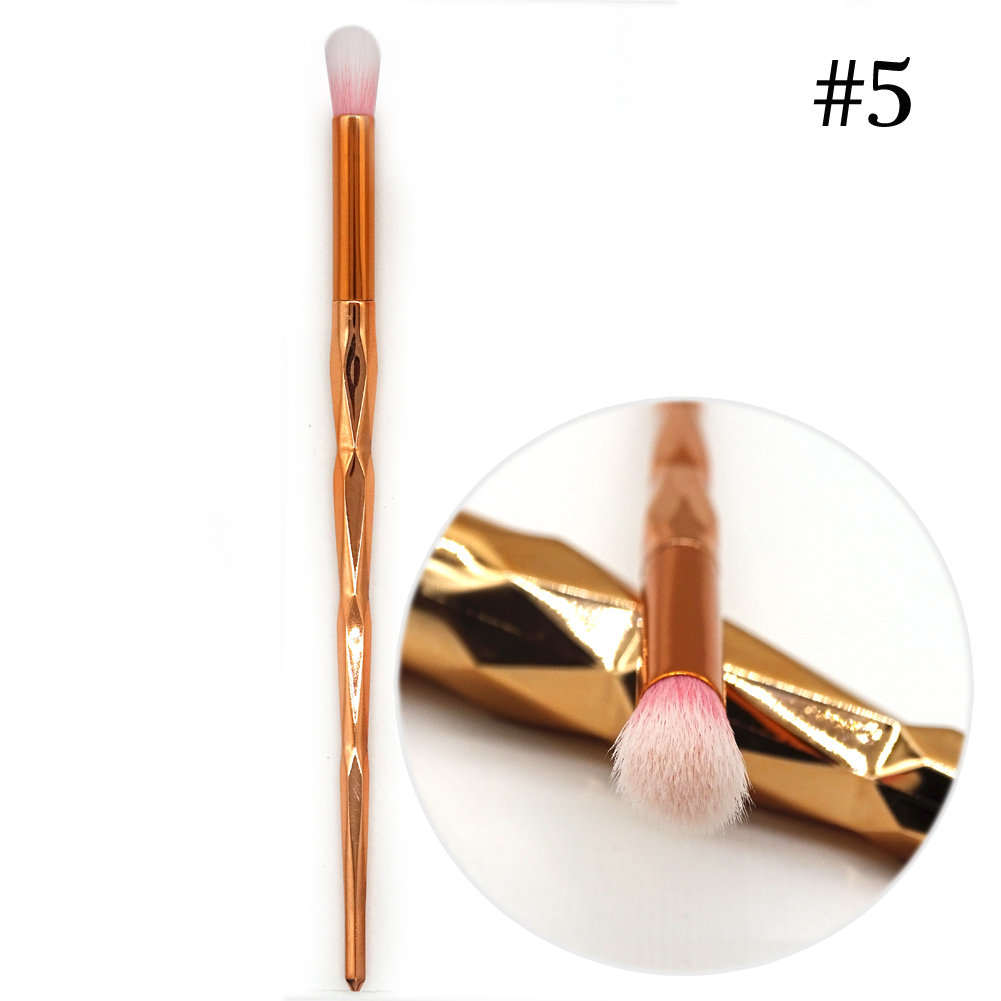 1 stk diamant sminkebørster sett pudderfoundation øyenskygge blush blending kosmetikk skjønnhetssminke børsteverktøysett