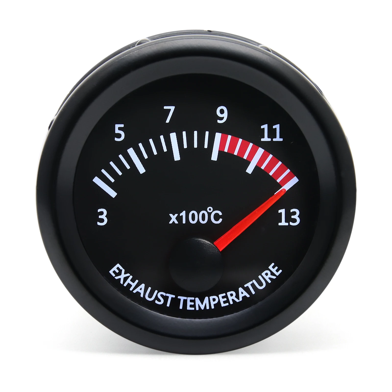 Uniwersalny 52mm 2" Samochodowy wskaźnik temperatury spalin 300~1300 Celsjusza 12V Miernik temperatury spalin EGT z czujnikiem