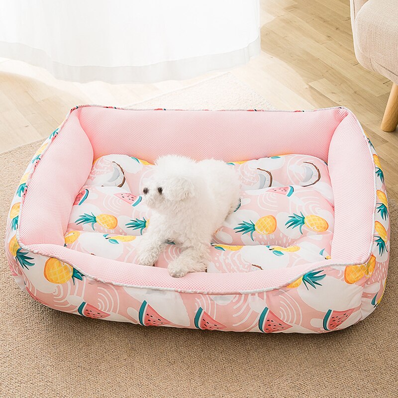 Cama refrescante para perros y gatos, manta de cama de mascota a prueba de agua, colchón lavable, perrera transpirable de verano