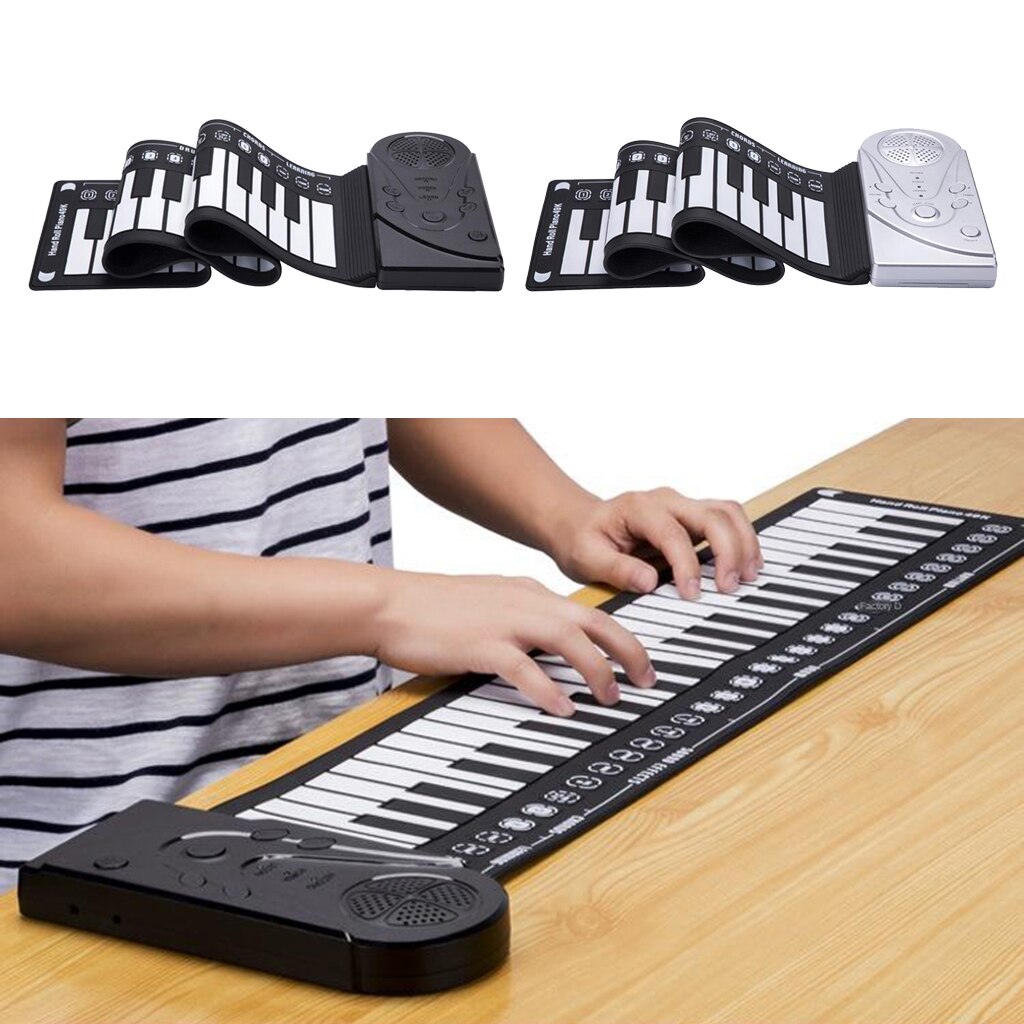 Silicone Electronic Digital 49 Keys Roll Up Piano Keyboard For Student