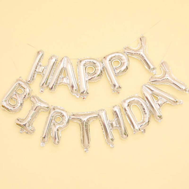 16 Inch Happy Birthday Letter Balloons Birthday Party Decorations Kids Foil Balloon Helium Globos Birthday Decoration