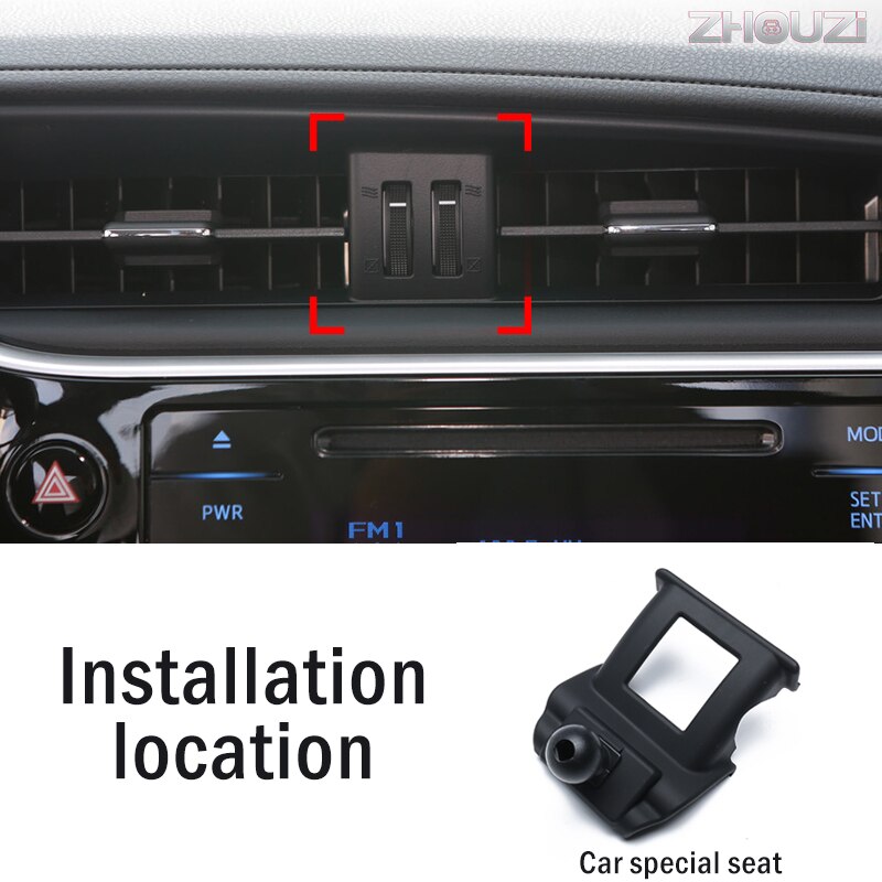 Support de téléphone portable pour Toyota Corolla Altis Levin , supports de ventilation, GPS, Navigation par gravité, accessoires de voiture