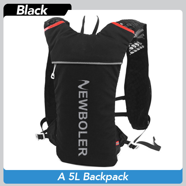 5L Ultraleichter Laufrucksack Laufen Pfad Trinkweste Pack Marathon- Lauffahrrad Rucksack Tasche 500ml 2L Sanft Flasche: weiße farbe