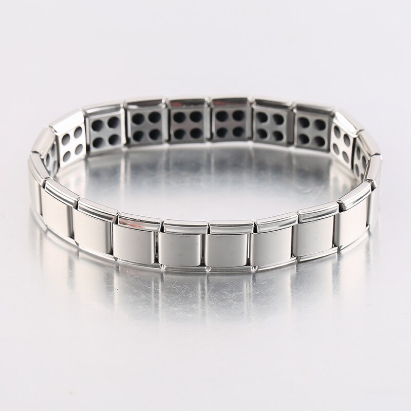 Rvs Magnetische Therapie Ketting Link Armband Fitness Gewichtsverlies Gezondheidszorg Energie Armband Sieraden Vriend