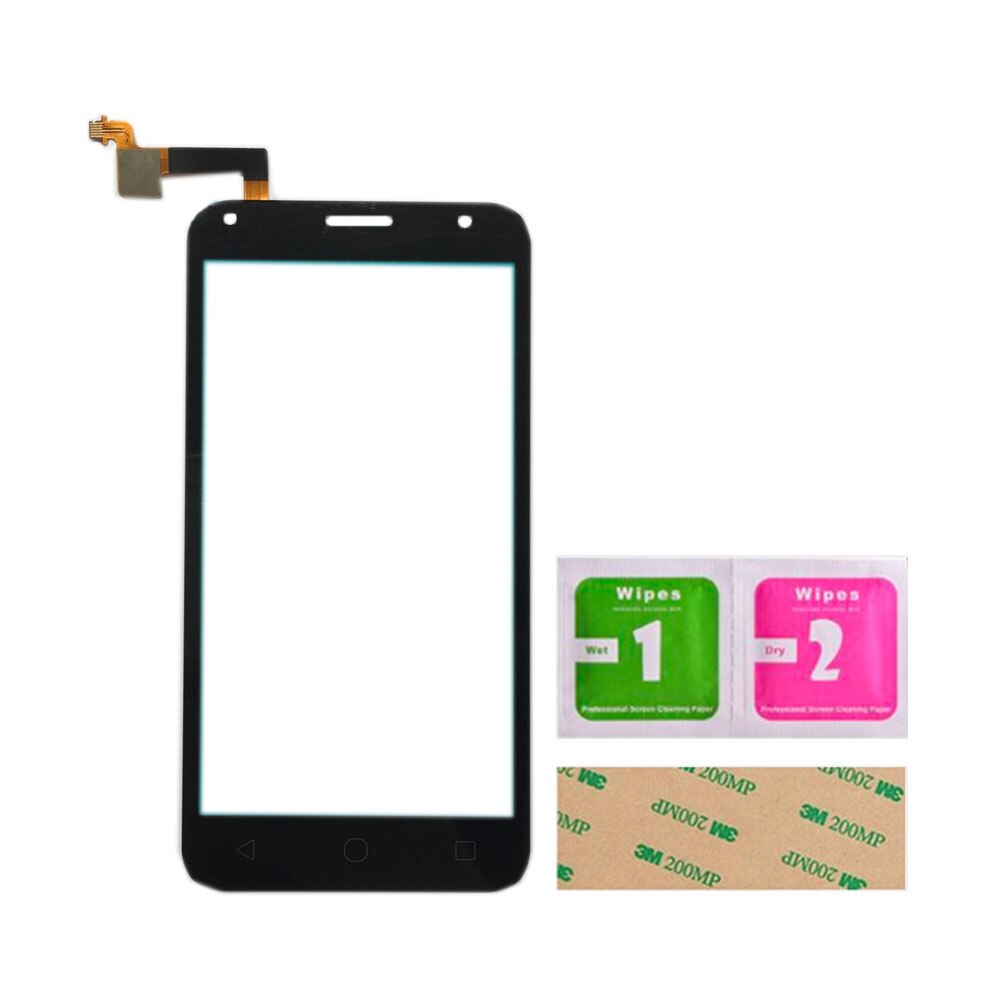 Pantalla táctil para Alcatel 5010, Sensor de Panel digitalizador, toallitas con pegamento 3M: Black No Tools
