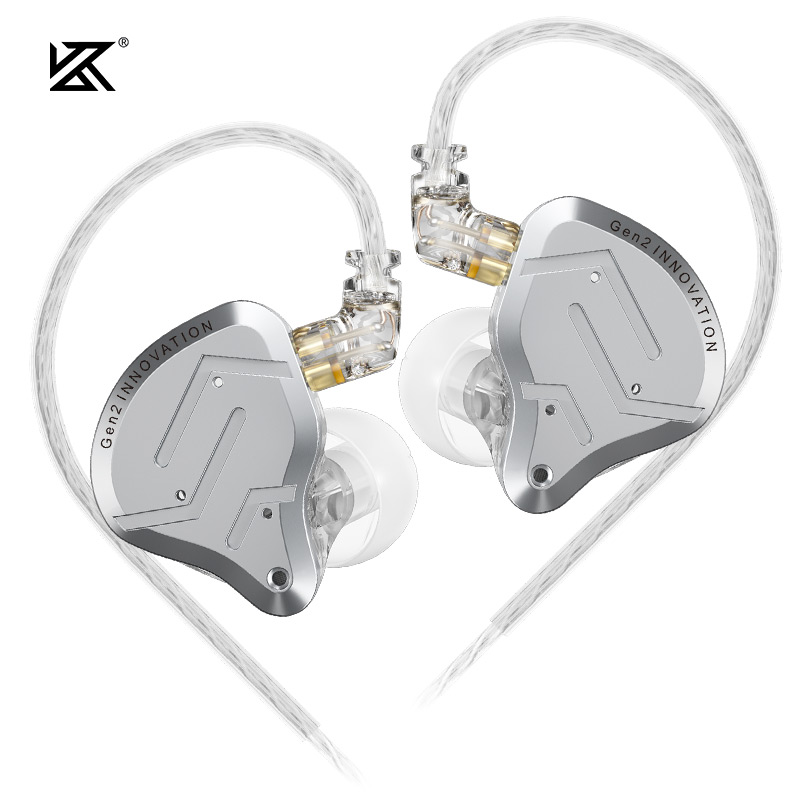 KZ ZSN Pro 2 Hybrid Drive 1BA + 1DD auriculares intrauditivos de Metal auriculares de graves HIFI auriculares deportivos con cancelación de ruido: Negro