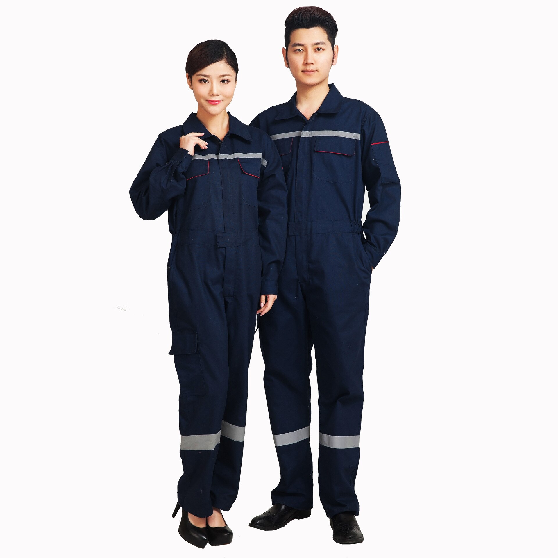 Arbetsoveraller män kvinnor skyddsoveraller reparatör reflexoveraller arbetsuniformer plus size svetsoveraller overaller