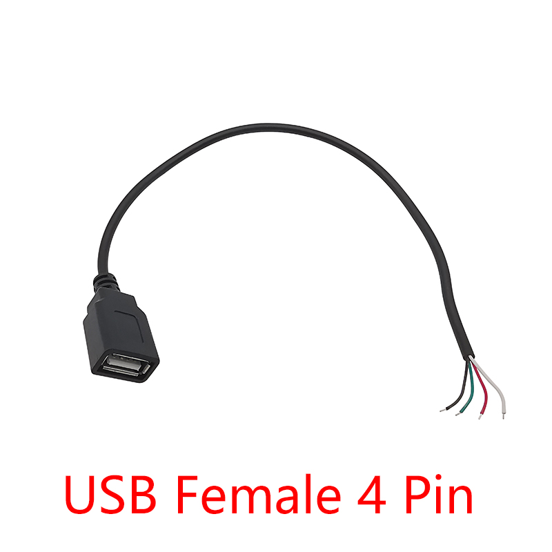 2 Stück 5V USB-Netzteil kabel 2-polig 4-polig USB 2.0a Buchse Stecker Buchse Ladegerät Ladekabel Verlängerung stecker 2,0 m/1m/2m: MULTI / 5-9 Stücke