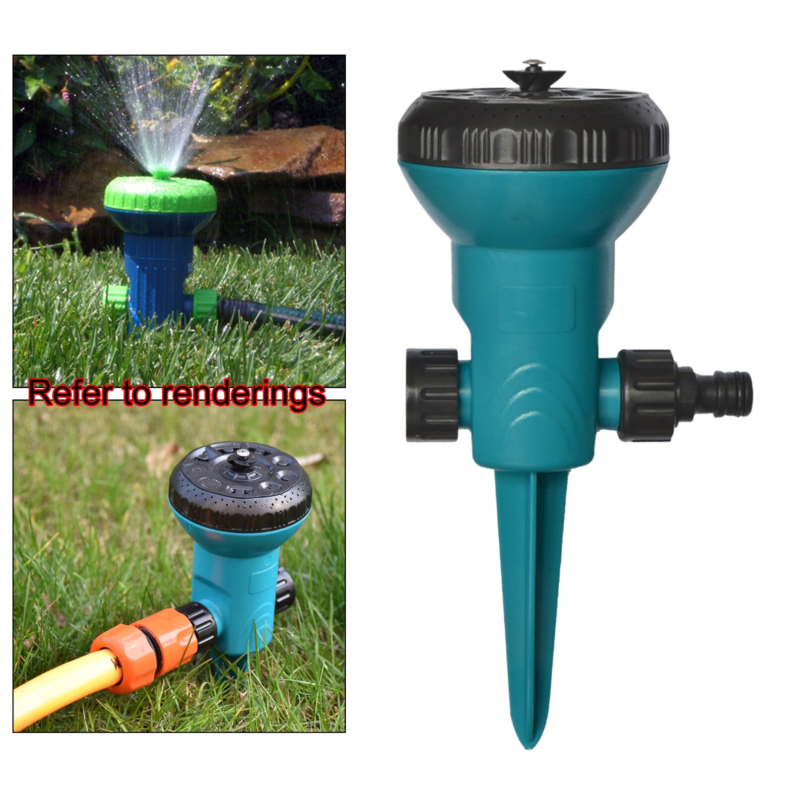 Adjustable Water Sprinklers Rotating Irrigation System for Home Gardening