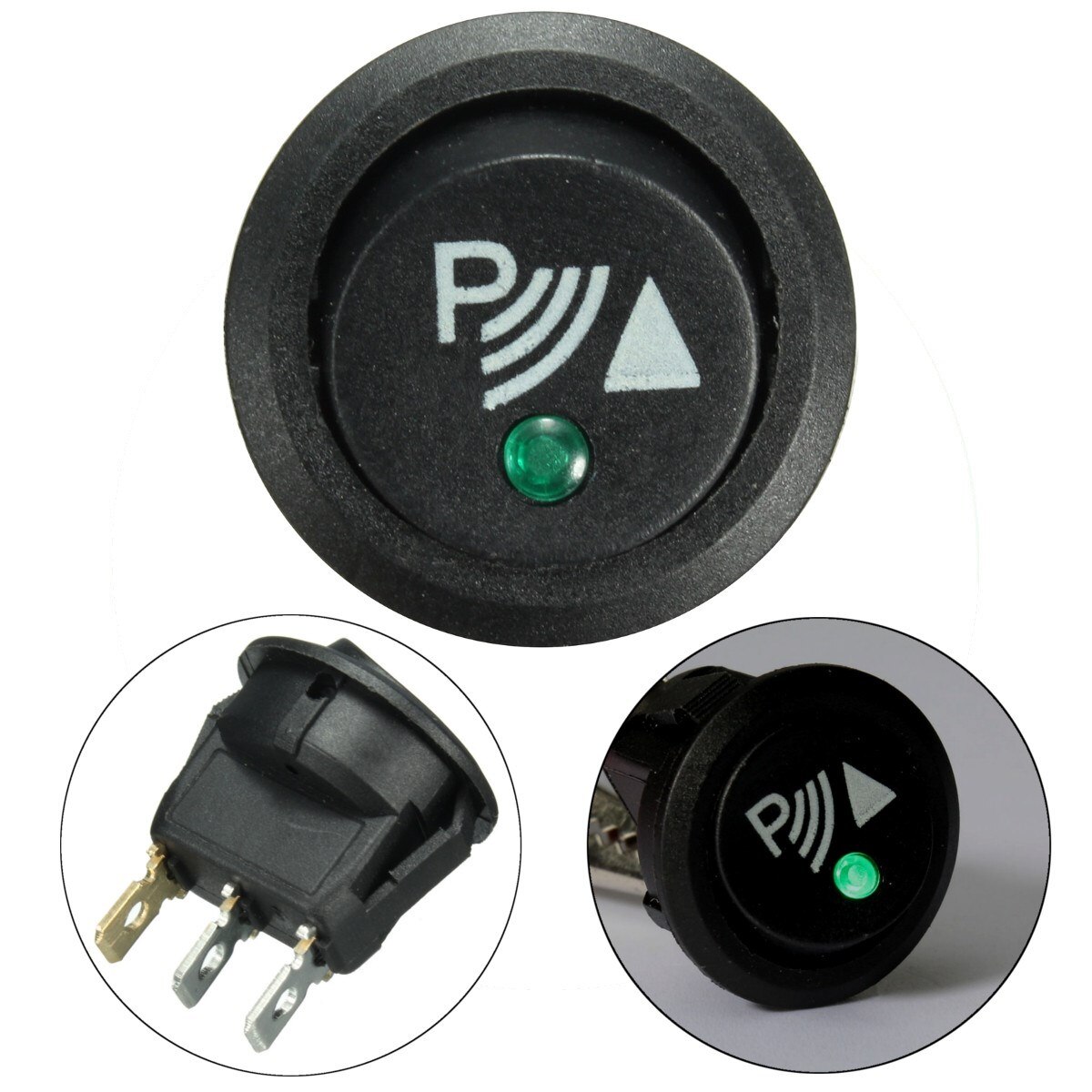 Rund 3 pins vippe / parkering av bryter front bak gangsensor