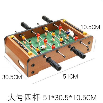 Mesa de fútbol de madera para niños, juegos clásicos de interior, juguetes educativos, Futbolines, Foosball BC50ZQ: Style2