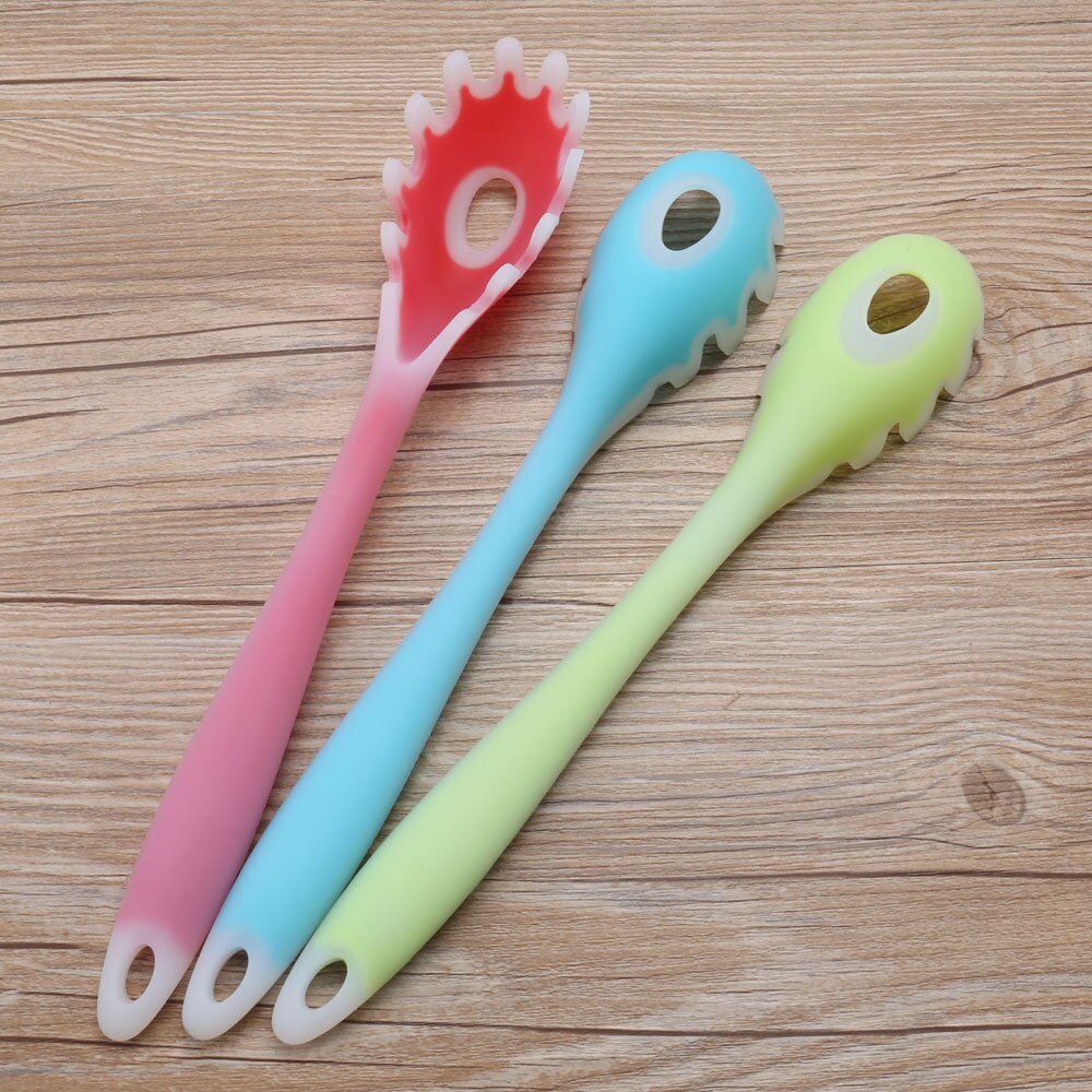 Keuken Pasta Noedels Vermicelli Scoop Siliconen Meten Server Vork Klauw Spaghetti Lepel Koken Tool Lhipping Voor