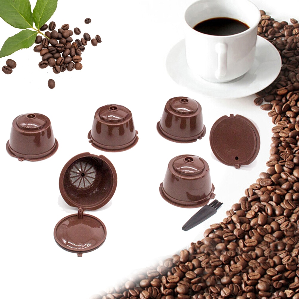 Cápsula de café nestlé dolce gusto, cápsula rellenable nespresso, filtro de café, herramienta de café reutilizable, 3/6 Uds., rápida