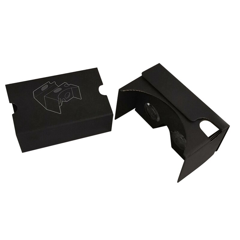 Vr-papieren bril voor google vr-papieren doos voor google 3d papieren doos tweede generatie virtual reality-bril: Default Title