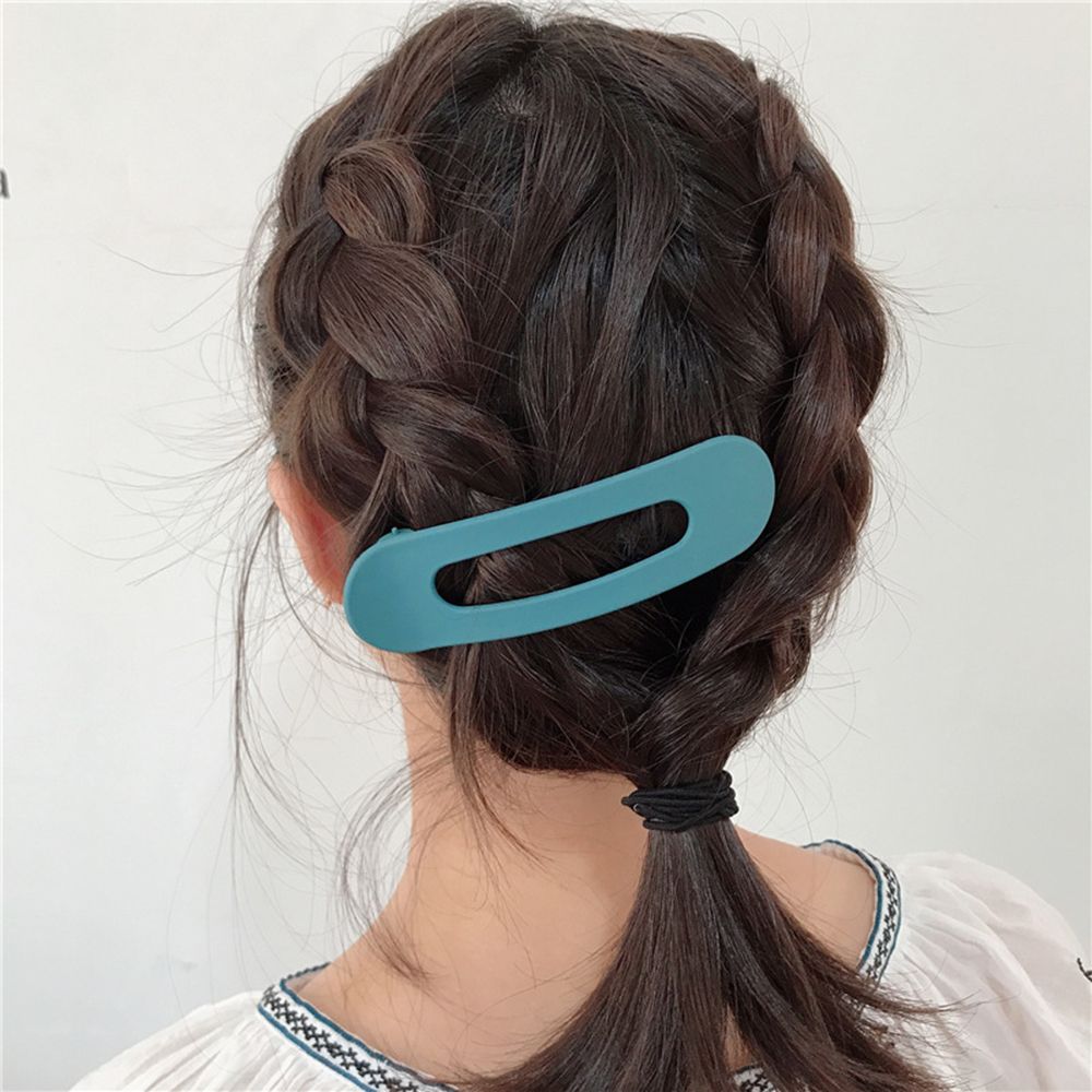 Pinzas grandes para cabello para mujer, horquillas de acrílico de estilo japonés, accesorios para el cabello, Color sólido