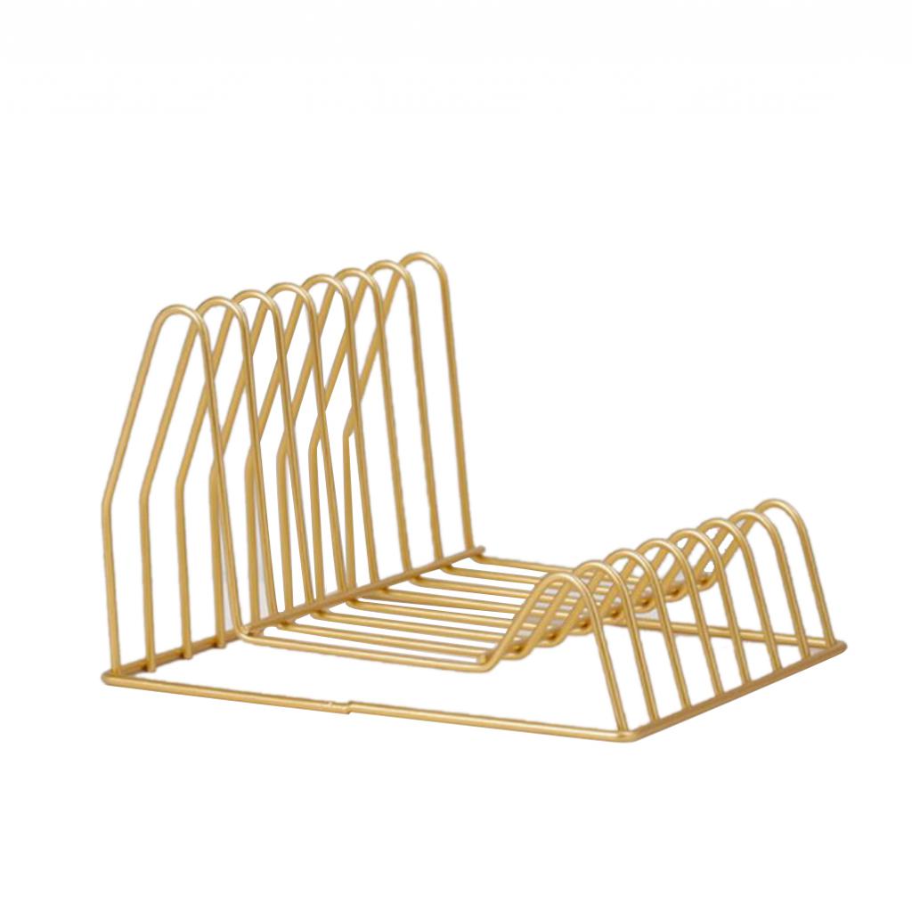 Organizador de archivos Irregular/triangular, colección de cables, estante de almacenamiento de hierro para escritorio, estantería, soporte para revistas para decoración del hogar y oficina