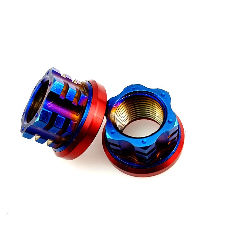 Motorcycle Wheel Axle Screw Nut 304 Stainless Steel M16 M18 1.5MM Pitch For Electric Hub Motor Honda Yamaha Kawasaki Scooter