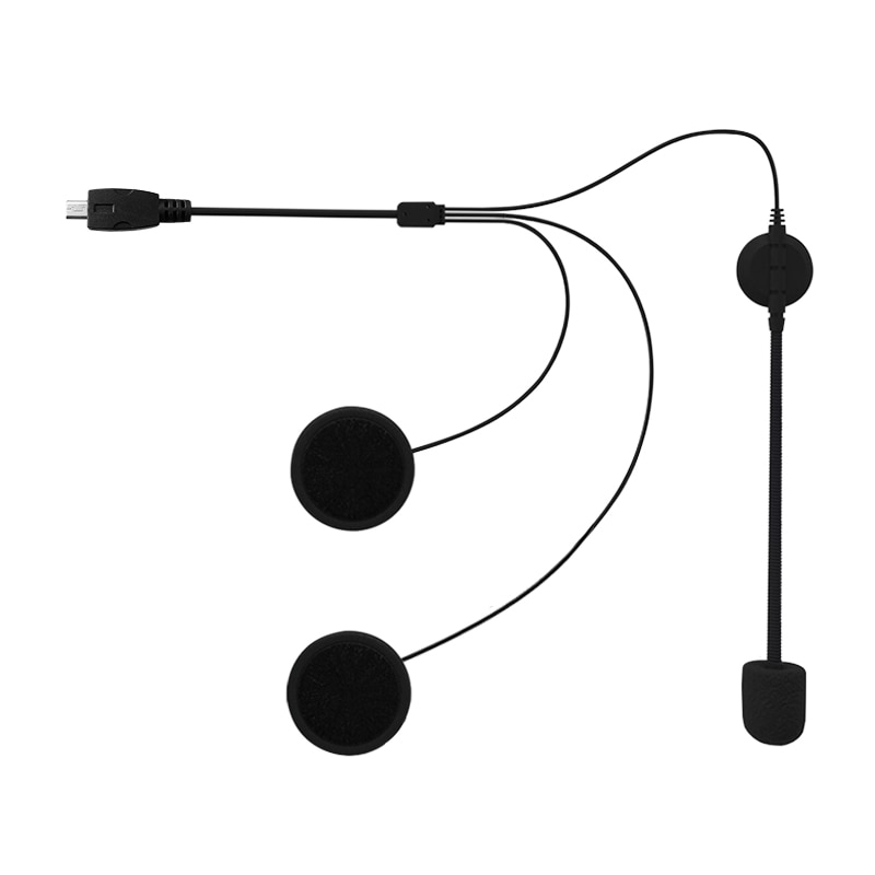 VR robot QTB35 accesorios para auriculares para casco tipo c/Cable cargador Micro USB para auriculares de motocicleta