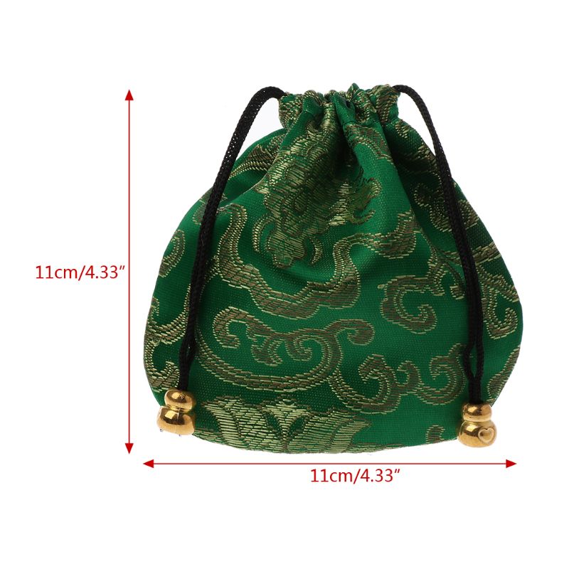 1pc Traditionele Zijde Travel Pouch Klassieke Chinese Borduurwerk Sieraden Verpakking Bag Organizer Handtassen Sieraden Tips