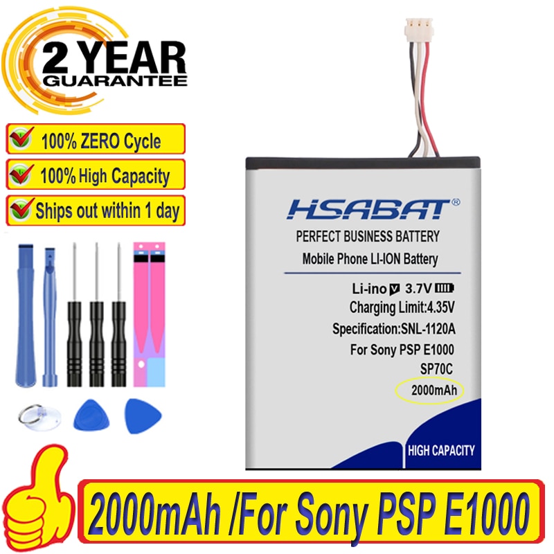 Top Brand 100% SP70C Batterij Voor Sony Psp E1000, Psp E1002, Psp E1004, Psp E1008, pulse Draadloze Headset 7.1 Batterijen