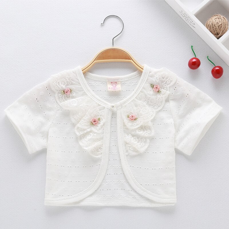 Baby Meisjes Vest Trui Zomer Witte Baby Meisje – Grandado