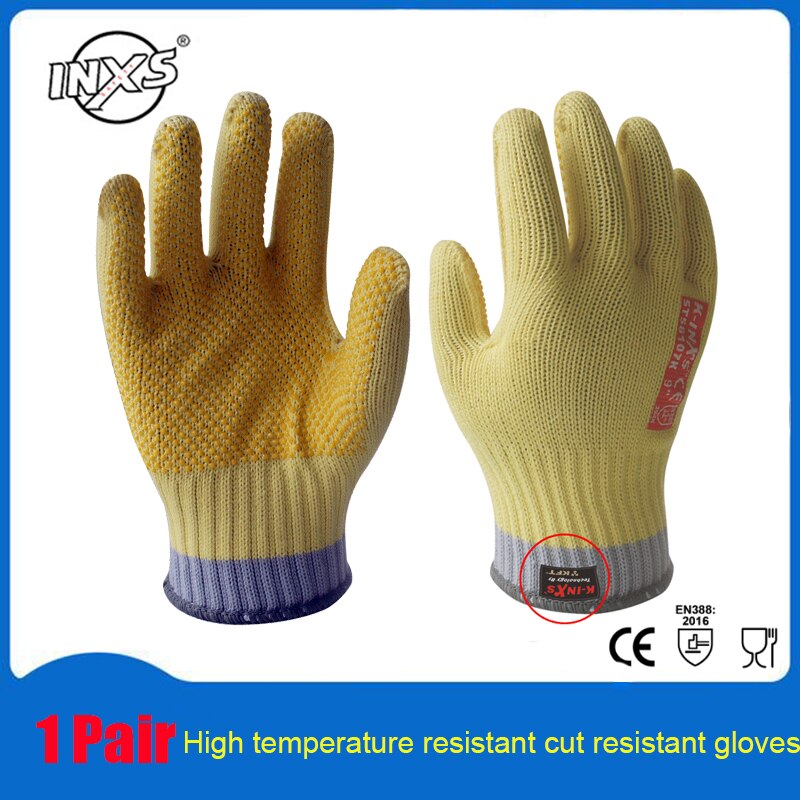 Snijbestendige handschoenen hoge temperatuurbestendigheid 100 graden anti-snij handschoenen handpalm antislip mechanische handschoenen
