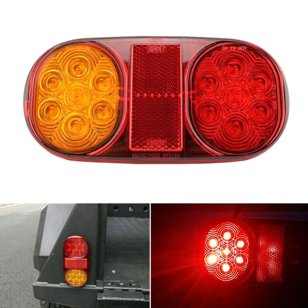 CXTM 2x LED Anhänger Rückleuchten Rot - 12V Wasserdicht Für Anhänger & Wohnwagen
