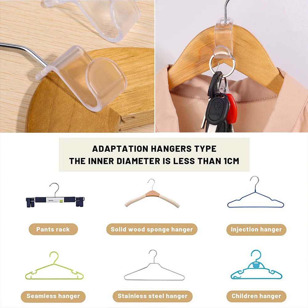 Ganchos conectores para perchas de armario, estante para ropa, ahorro de espacio, Clips extensores de plástico en cascada, organizador de pantalones y abrigos, 10/5 Uds.