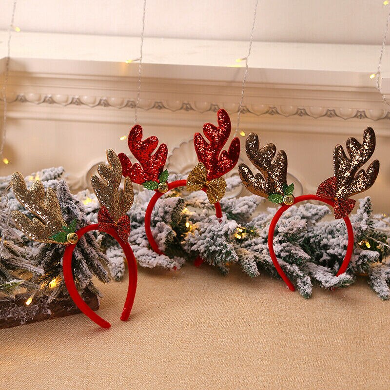 Kerst Hoofdbanden Xmas Haaraccessoires Hoofdbanden Fancy Reindeer Antlers Haarband Xmas Party Decor Hairhoop