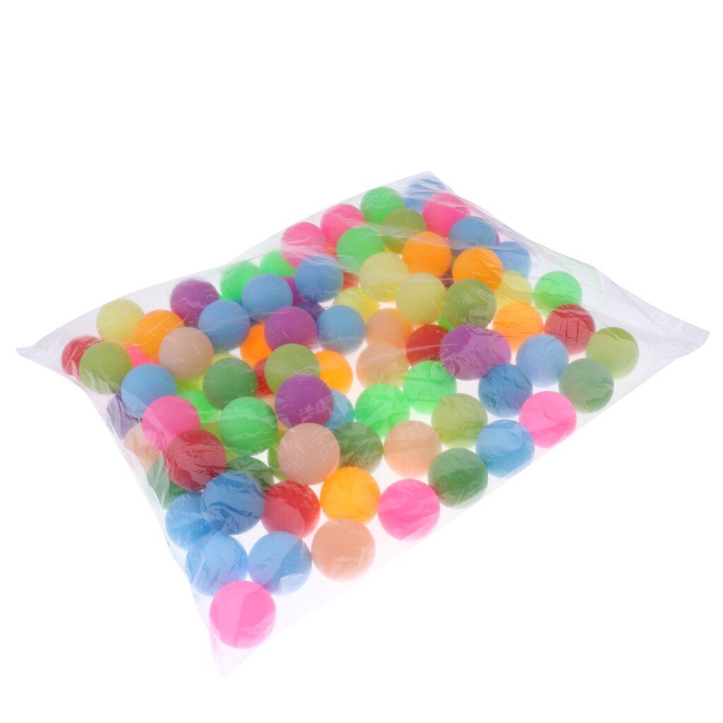 100 stk assorterede farve plastik kattebolde 40mm plast bordtennisbolde