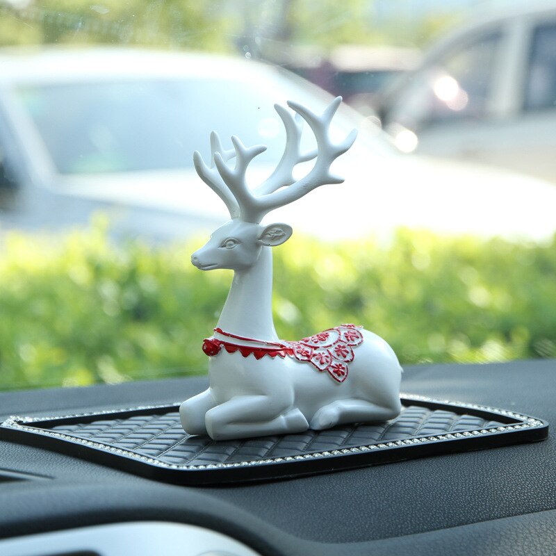 Pendentif de voiture Transparent cristal flocons de neige décoration Suspension ornements soleil receveur fleur suspendus garniture de noël: D White Red